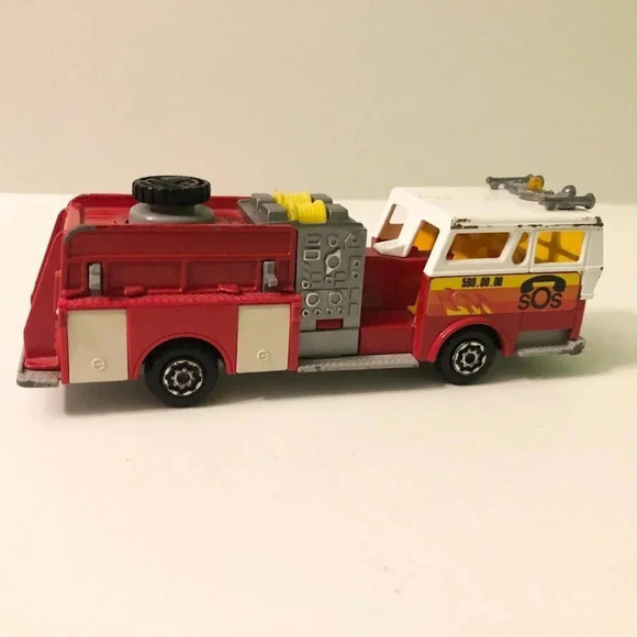 Vintage Majorette Fire Truck Engine Diecast Pompe A Incendie Made in  France - Picture 5 of 15